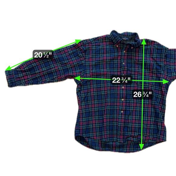 Pendleton Allison Tartan Wool Shirt XL Made in USA Plaid Button Up Vintage - Picture 12 of 12